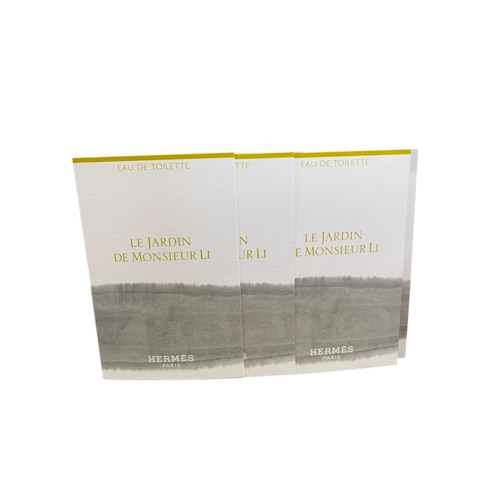 Hermes Perfume Le Jardin de Monsieur Li Eau‎ de Toilette Travel .05oz/1.5ml 3PC